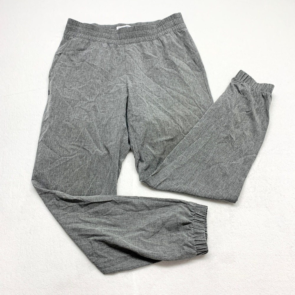 Banana Republic Standard Joggers Womens Size M‎ Gray Athletic Travel Pants Poly